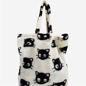 Dumbgood Sanrio Chococat Sherpa Tote Bag